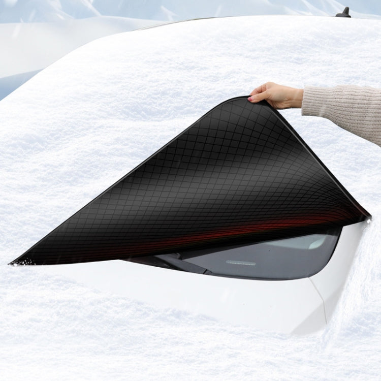 Car Magnetic Front Sunscreen Waterproof Thick Snow Shield(Orange) - Window Foils & Solar Protection by PMC Jewellery | Online Shopping South Africa | PMC Jewellery | Buy Now Pay Later Mobicred