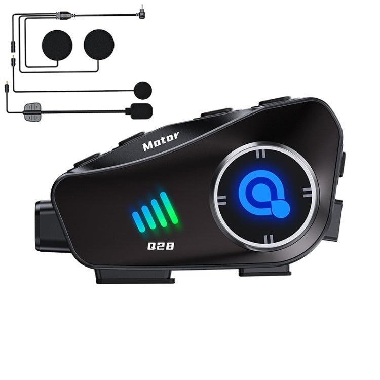 KUQIBAO Q28 Motorcycle Riding Helmet Bluetooth-compatible Headset Recorder(2 In 1 Microphone) - free shipping - PMC TechLife - Order now!