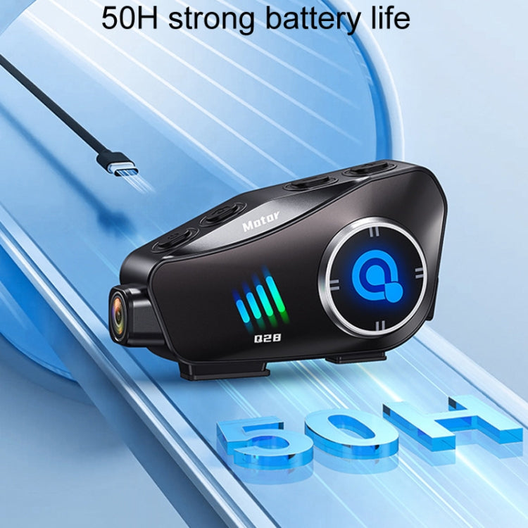 KUQIBAO Q28 Motorcycle Riding Helmet Bluetooth-compatible Headset Recorder(Soft Microphone) - free shipping - PMC TechLife - Order now!
