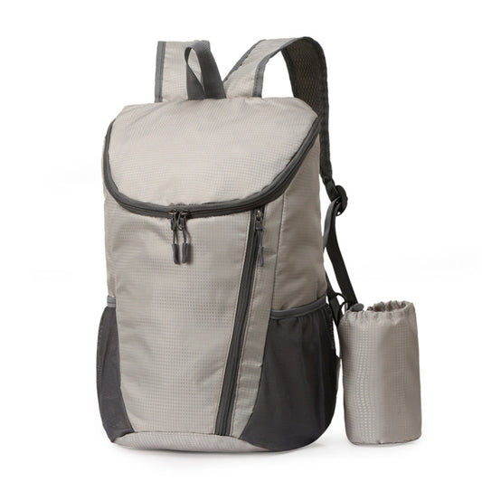 Vanaheimr Large Capacity Foldable Shoulder Bag Lightweight Waterproof Outdoor Travelling Sports Backpack(Light Gray) - Backpacks by Vanaheimr | Online Shopping South Africa | PMC Jewellery | Buy Now Pay Later Mobicred