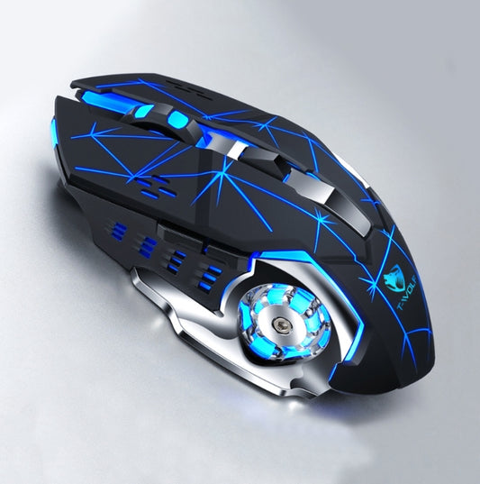 T-WOLF Q13 2.4GHz 6-keys RGB Colorful Light Gaming Wireless Mouse, Color: Single Mode Star Black - Wireless Mice by T-WOLF | Online Shopping South Africa | PMC Jewellery | Buy Now Pay Later Mobicred