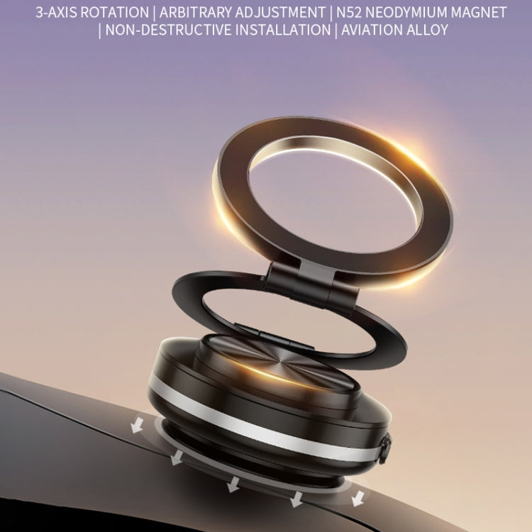 AIMITE C2 Car Vacuum Suction Cup Magnetic Three Axis Linkage Rotatable Cell Phone Holder(Black) - free shipping - PMC Jewellery - Order now!