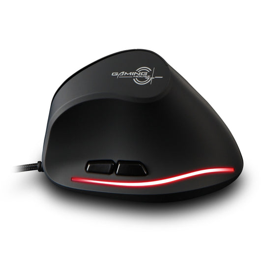 ZELOTES T20 6-Keys Vertical Grip Ergonomic Laptop Wired Mouse(Black) - Wired Mice by ZELOTES | Online Shopping South Africa | PMC Jewellery | Buy Now Pay Later Mobicred