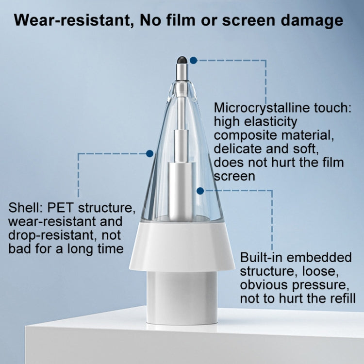 For Huawei M-Pencil 2 / 3 Mute Damping Anti-slip Replacement Nibs, Style: 3.0 Short Pin White - Pencil Accessories by PMc TechLife | Online Shopping South Africa | PMc TechLife | Buy Now Pay Later Mobicred