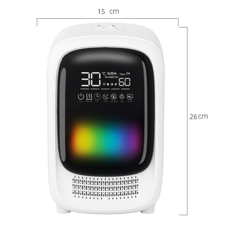 FS101 3.5L Colorful Light Home Bluetooth Music Aromatherapy Humidifier, Spec: EU Plug(Whtie) - Air Purifiers & Accessories by PMc TechLife | Online Shopping South Africa | PMc TechLife | Buy Now Pay Later Mobicred