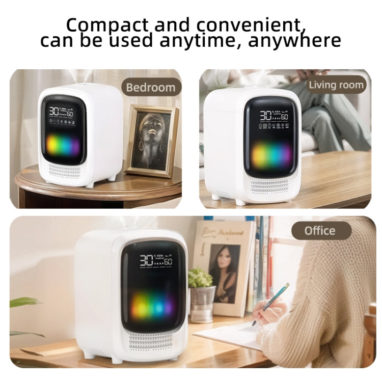 FS101 3.5L Colorful Light Home Bluetooth Music Aromatherapy Humidifier, Spec: EU Plug(Whtie) - Air Purifiers & Accessories by PMc TechLife | Online Shopping South Africa | PMc TechLife | Buy Now Pay Later Mobicred