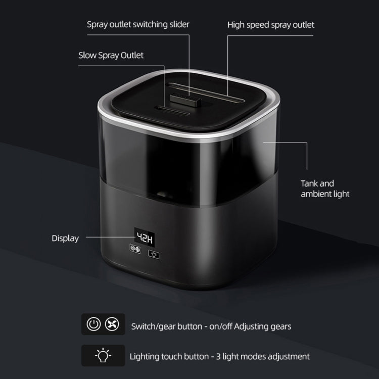 JSQ-58 1.1L large Capacity Digital Display Flame Atomization Humidifier, Color: White(US Plug) - free shipping - PMC TechLife - Order now!