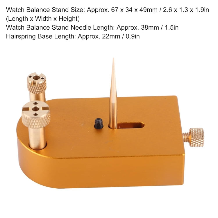 Square Metal Watch Hairspring Movement Balance Wheel Bracket(Copper) - free shipping - PMC TechLife - Order now!