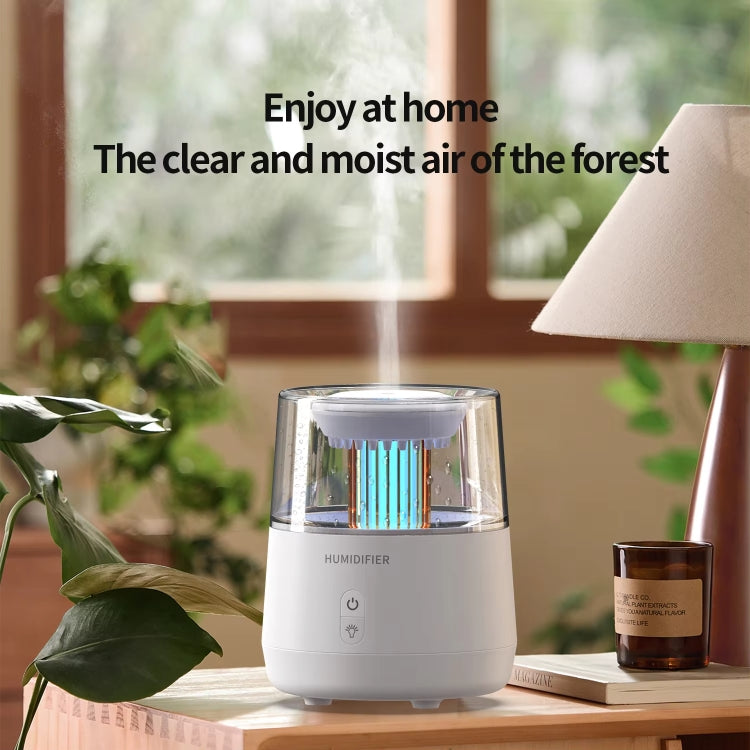 Raindrop Candlelight Aromatherapy Diffuser Air Humidifier with Colorful Lights US Plug Black - free shipping - PMC TechLife - Order now!