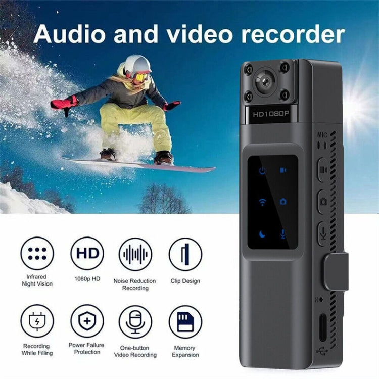 WIFI HD Night Vision Chest-Worn Work Recorder Cycling Camera, Model: L13+16G TF Card+Bracket - Video Cameras by PMC TechLife | Online Shopping South Africa | PMC TechLife | Buy Now Pay Later Mobicred