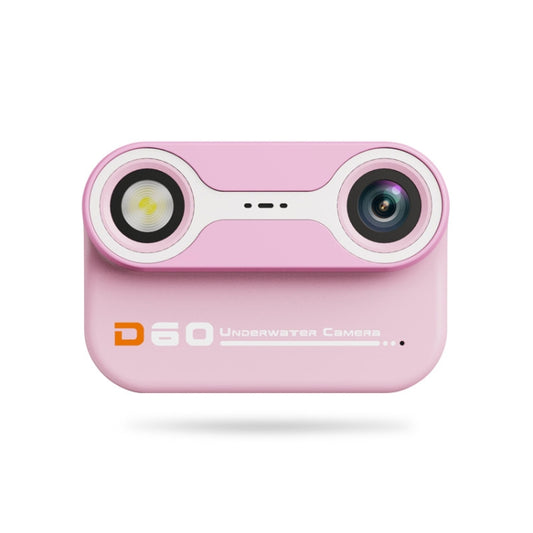 D60 3m Waterproof 2K HD 10X 2.4-inch Outdoor Photo Video Recording Children Mini Camera(Pink) - Children Cameras by PMC Jewellery | Online Shopping South Africa | PMC Jewellery | Buy Now Pay Later Mobicred