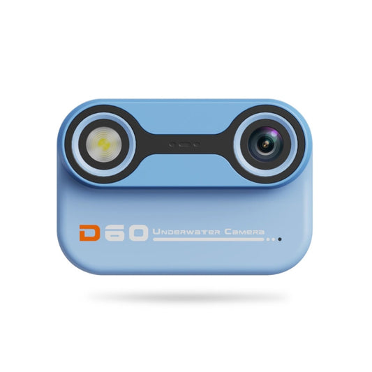 D60 3m Waterproof 2K HD 10X 2.4-inch Outdoor Photo Video Recording Children Mini Camera(Blue) - Children Cameras by PMC Jewellery | Online Shopping South Africa | PMC Jewellery | Buy Now Pay Later Mobicred