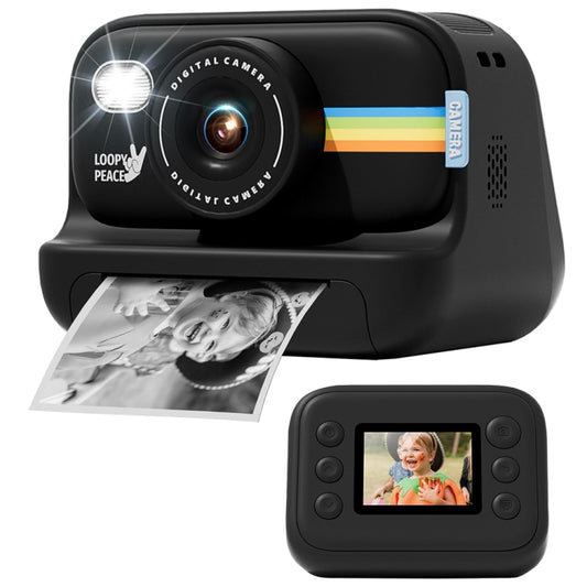 2.0-Inch LED Flash 1080P HD Recording Photo Printing Camera With 3-Rolls Paper, Color: Black - Children Cameras by PMC Jewellery | Online Shopping South Africa | PMC Jewellery | Buy Now Pay Later Mobicred