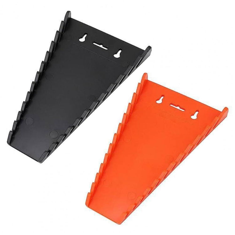 12-Slot Plastic Magnetic Removable Tray Wrench Storage Bracket(Black+Orange) - Other Tools by PMC TechLife | Online Shopping South Africa | PMC TechLife | Buy Now Pay Later Mobicred