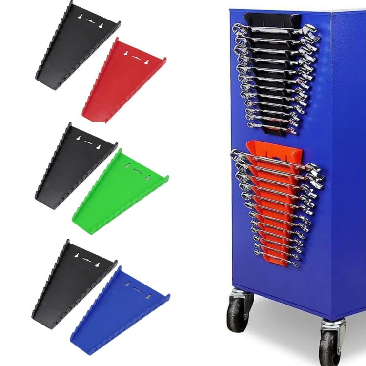 12-Slot Plastic Magnetic Removable Tray Wrench Storage Bracket(Black+Blue) - free shipping - PMC TechLife - Order now!