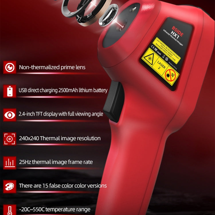 BSIDE HX1 Handheld Thermal Imaging Device Power Non-Contact Thermometer - free shipping - PMC TechLife - Order now!