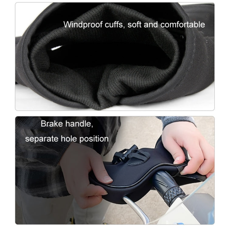 Motorcycle Riding Velvet Warm Grip Gloves(Black) - Protective Gear by PMC TechLife | Online Shopping South Africa | PMC TechLife | Buy Now Pay Later Mobicred