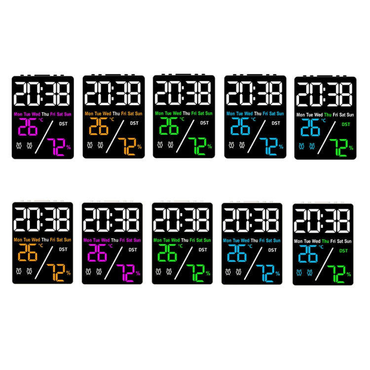 Multifunctional Temperature / Humidity Display Electronic Alarm Clock, Color: Rose Red White - free shipping - PMc TechLife - Order now!