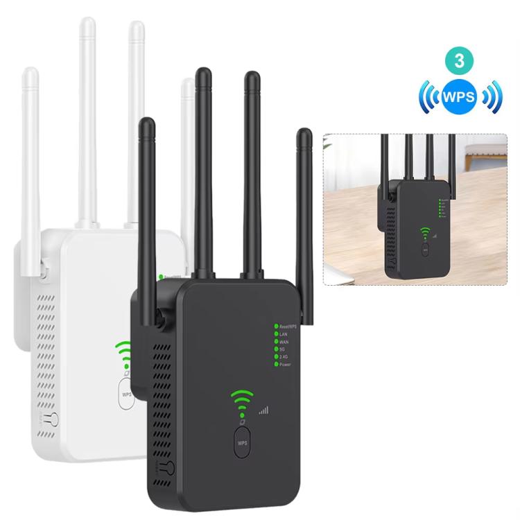 Urant U10 300Mbps 2.4G Wireless Repeater WiFi Signal Amplifier With 4 Antennas EU Plug White - free shipping - PMC TechLife - Order now!