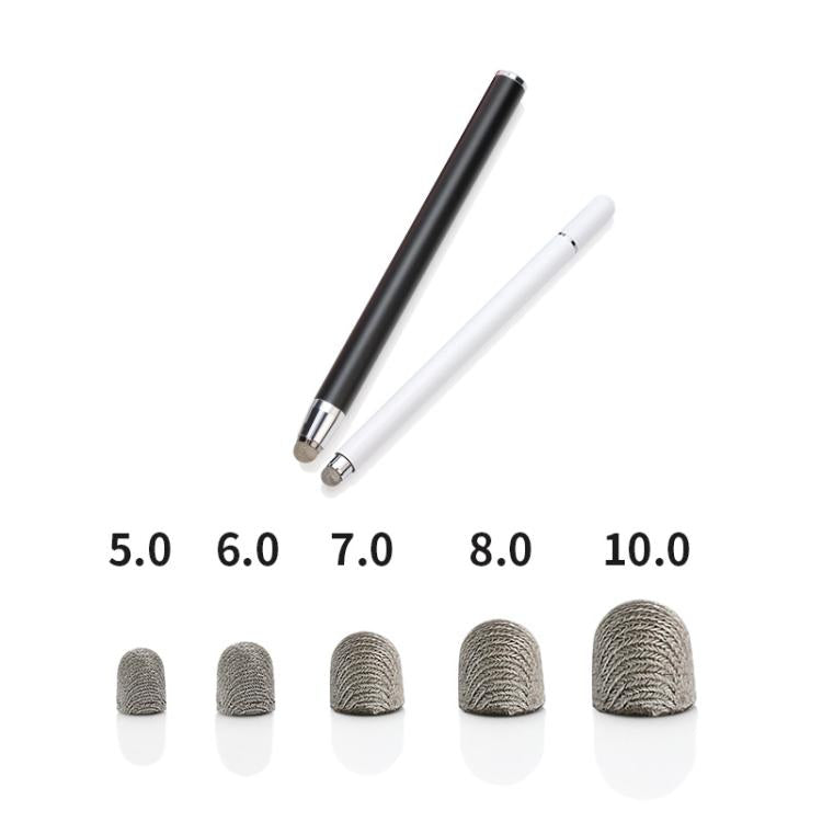 10pcs Silver Fibre Nano Conductive Light Fabric Tip High Sensitivity Capacitive Pen Tip, Spec: 10.0mm - free shipping - PMc TechLife - Order now!