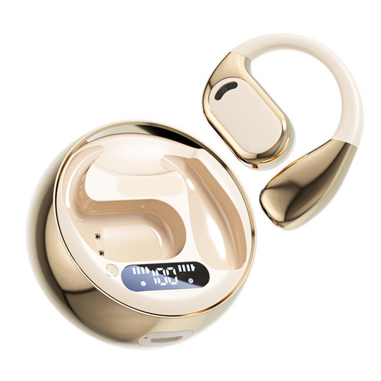 M76 Intelligent AI Translation On-Ear Digital Display Bluetooth Earphone(Skin Color) -  by PMC TechLife | Online Shopping South Africa | PMC TechLife | Buy Now Pay Later Mobicred