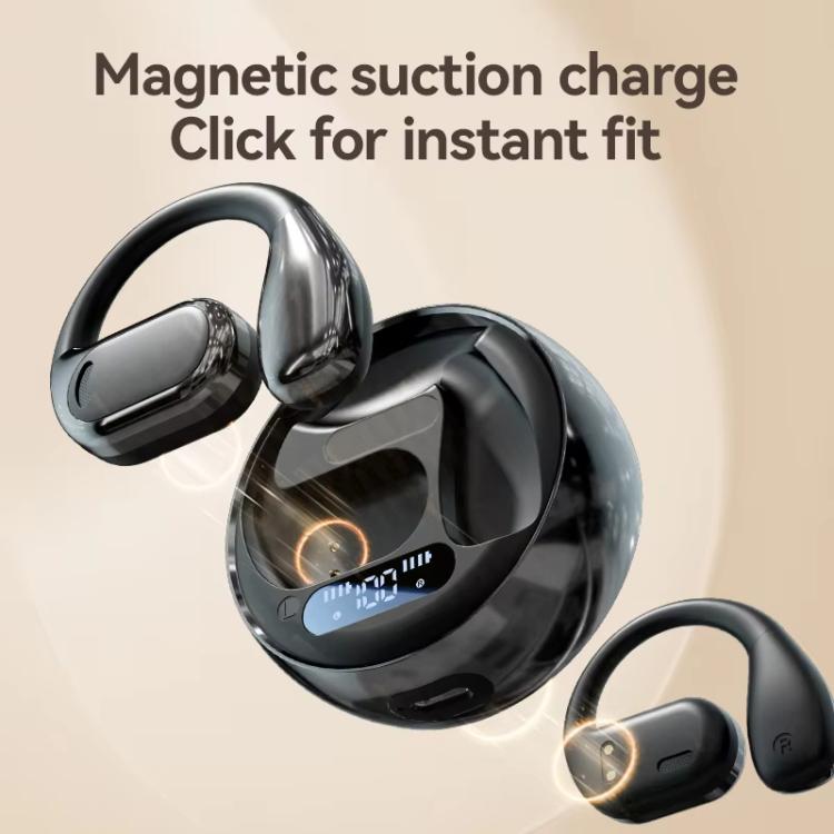 M76 Intelligent AI Translation On-Ear Digital Display Bluetooth Earphone(Skin Color) -  by PMC TechLife | Online Shopping South Africa | PMC TechLife | Buy Now Pay Later Mobicred