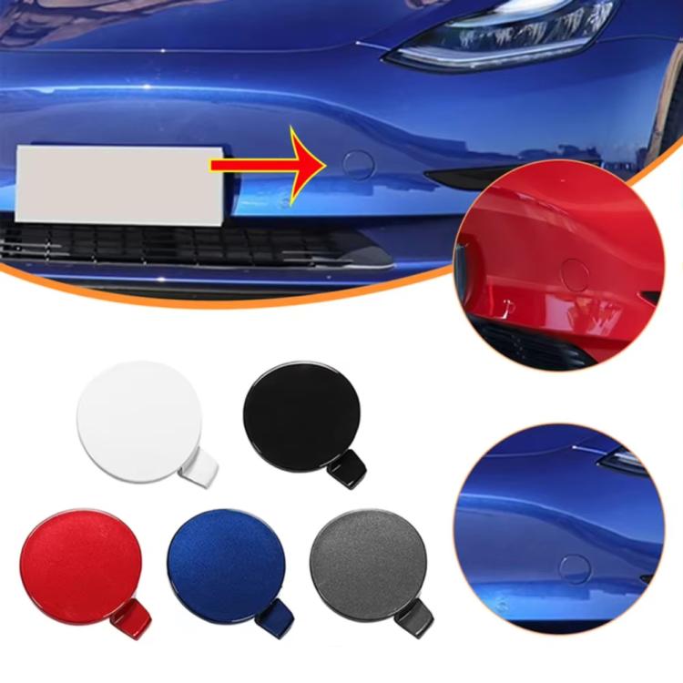 For Tesla Model 3 Front Trailer Hook Protective Cover Replacement Parts Front Towing Hole Cover(Red) - Towing Bars by PMC TechLife | Online Shopping South Africa | PMC TechLife | Buy Now Pay Later Mobicred
