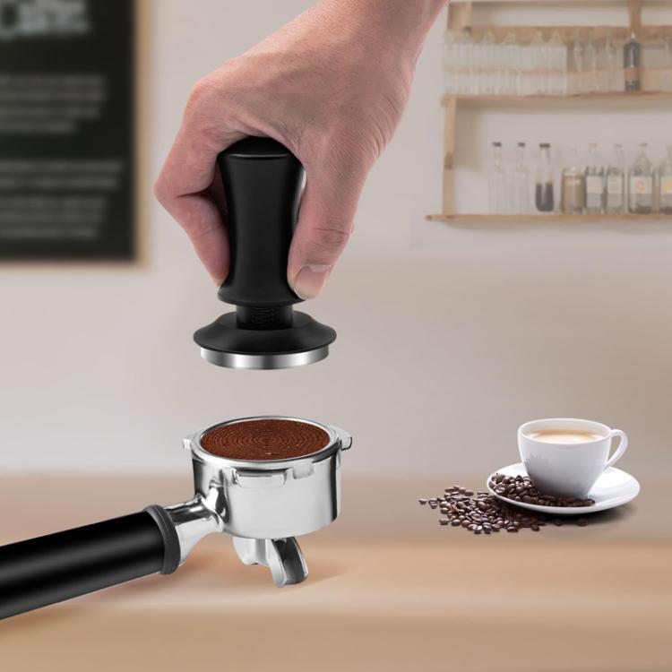 Scale Horizontal Constant Pressure Coffee Grinder Stretching Powder Press Hammer, Style: Silver Blue Thread+Round Base(58mm) - free shipping - PMC TechLife - Order now!