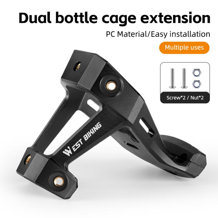WEST BIKING Bicycle Saddle Adapter Extension Bottle Holder(Black) - free shipping - PMC TechLife - Order now!