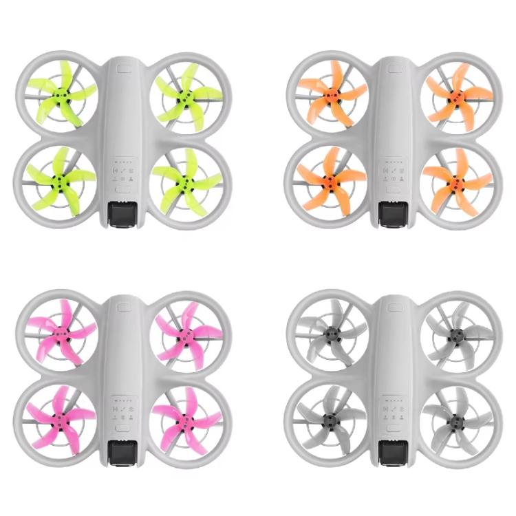 1pair For DJI Neo RCSTQ Drone 5 Blade Paddle Quick Release Replacement Blade(Orange) - DIY Propeller by RCSTQ | Online Shopping South Africa | PMc TechLife | Buy Now Pay Later Mobicred