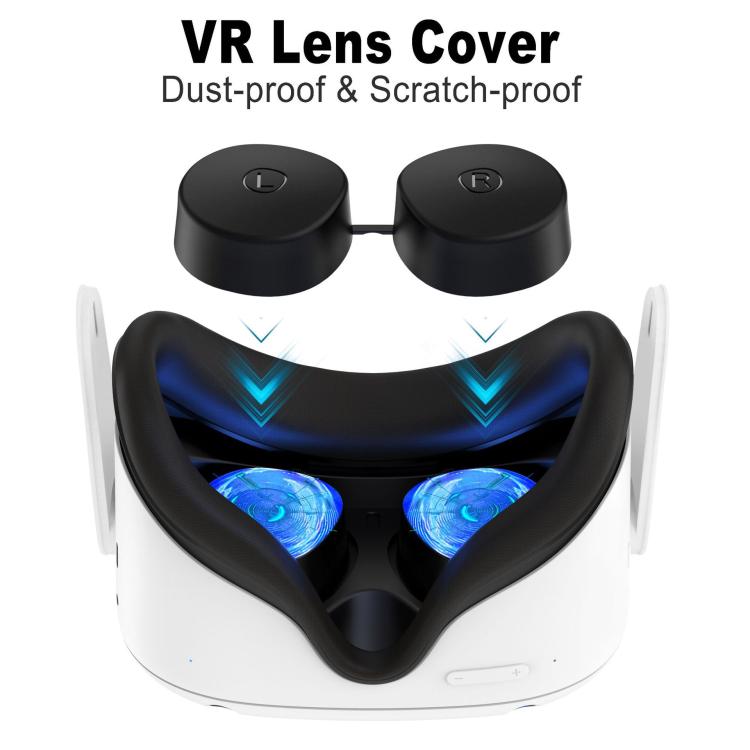 For Meta Quest 3S / Quest 2 VR Lens TPU Protective Cover(Purple) - VR Accessories by PMC TechLife | Online Shopping South Africa | PMC TechLife | Buy Now Pay Later Mobicred