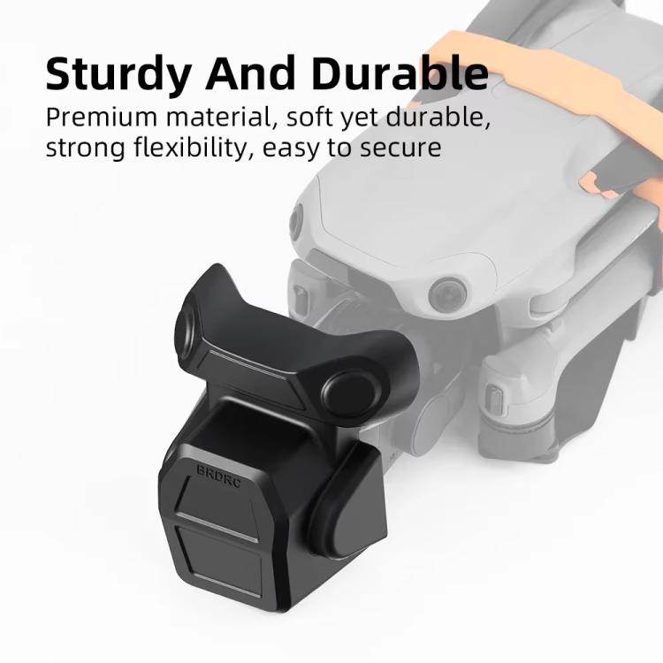 For DJI Air 3S BRDRC Lens Protective Cover Dustproof Anti-Knock Fixed Clip Gimbal Protector(Frosted Black) - free shipping - PMC TechLife - Order now!
