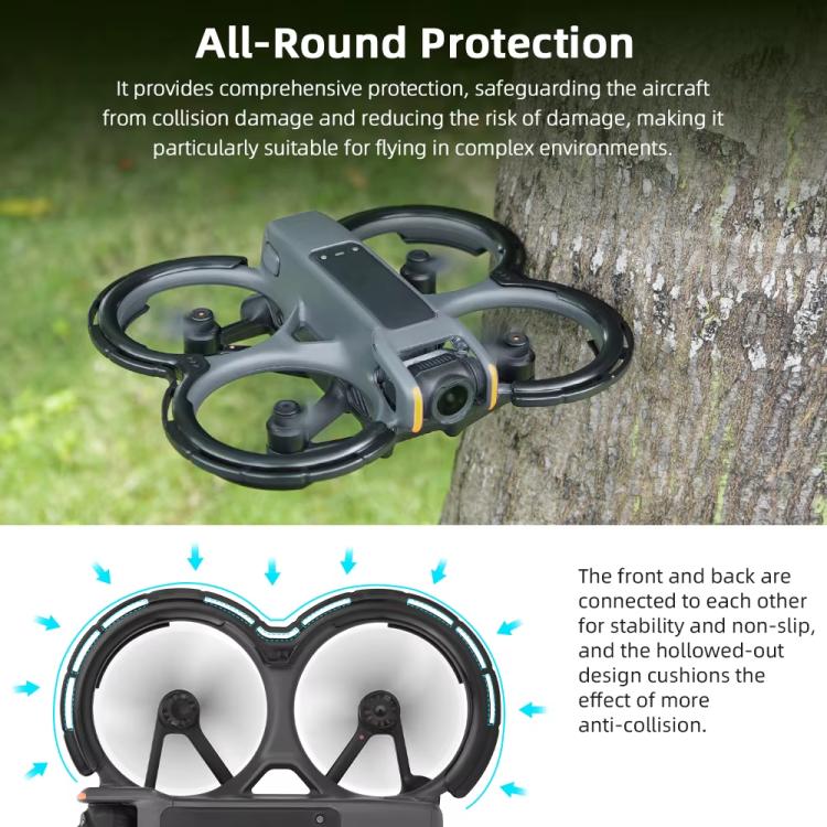 For DJI Avata 2 BRDRC Integrated Paddle Protector One-piece Bumper Ring(Orange) - free shipping - PMC TechLife - Order now!
