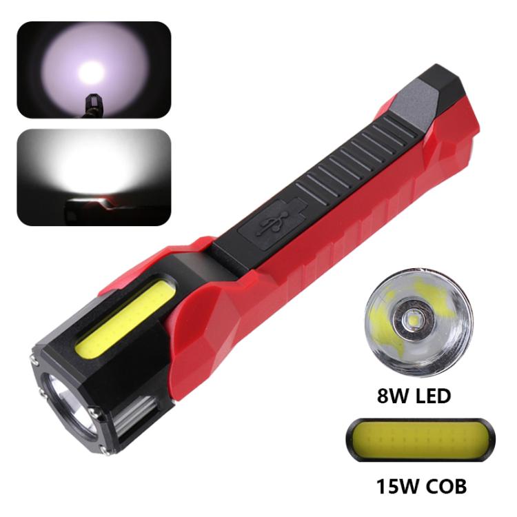 Magnet-Hook COB Rotating Strong Light Emergency Work Light(Gray) - Other Tools by PMC TechLife | Online Shopping South Africa | PMC TechLife | Buy Now Pay Later Mobicred