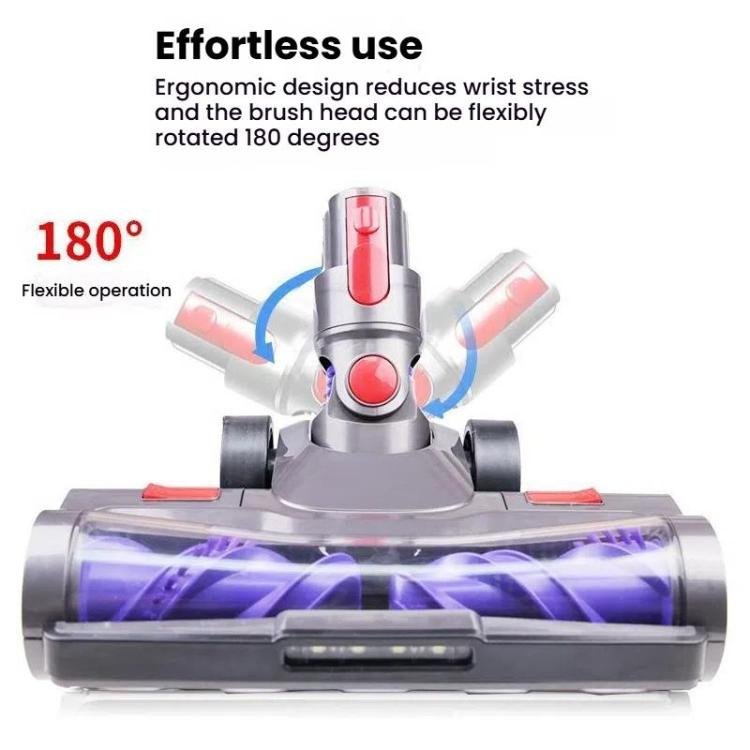 For Dyson V7 V8 V10 V11 V15 Vacuum Cleaner Double Roller Direct Drive Brush Head with LED Light(A5) - For Dyson Accessories by PMc TechLife | Online Shopping South Africa | PMc TechLife | Buy Now Pay Later Mobicred