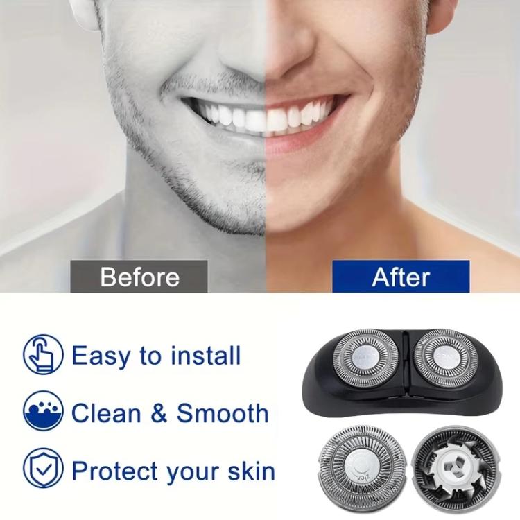 For FLYCO Shaving Razor FS890 891 892 FS893 Replacement Blade Head Accessories, Style: 2pcs Blades+Nets - Shavers Parts & Accessories by PMc TechLife | Online Shopping South Africa | PMc TechLife | Buy Now Pay Later Mobicred