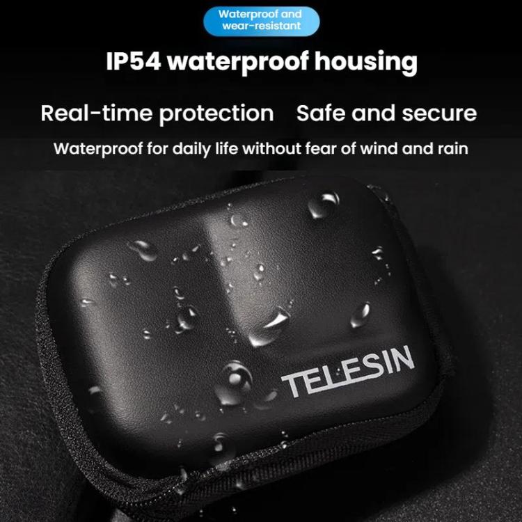 TELESIN Sports Camera Mini EVA Protective Storage Bag For GoPro HERO12 Black /11 Black /10 Black /9 Black(Black) - free shipping - PMC TechLife - Order now!