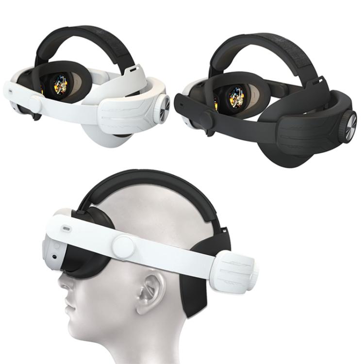 For Meta Quest 3 / 3S Adjustable Headband No Face Pressure VR Head Strap Accessories(White) - free shipping - PMc TechLife - Order now!