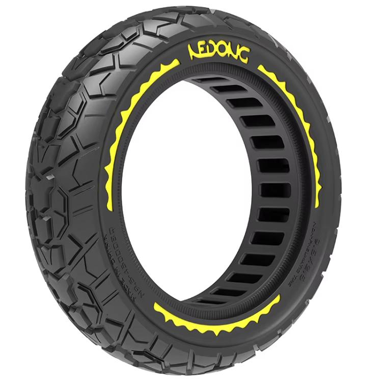 9.5 Inch Electrical Scooter Pneumatic Free Tires 9.5 x 2.50 Off-Road Skeleton Solid Tire, Color: Yellow - free shipping - PMc TechLife - Order now!