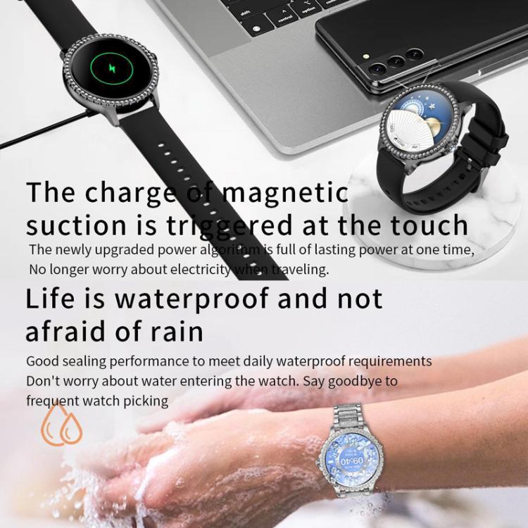 Bluetooth Calling AI Voice Assistant Life Waterproof Sports Smartwatch, Color: Silver Gray Silicone Strap - free shipping - PMC TechLife - Order now!