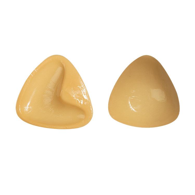 Double-Sided Silicone Thickened Inserts Gather Triangle Breast Pads, Size: M/B(Medium Skin Color With Orange Box) - free shipping - PMC TechLife - Order now!