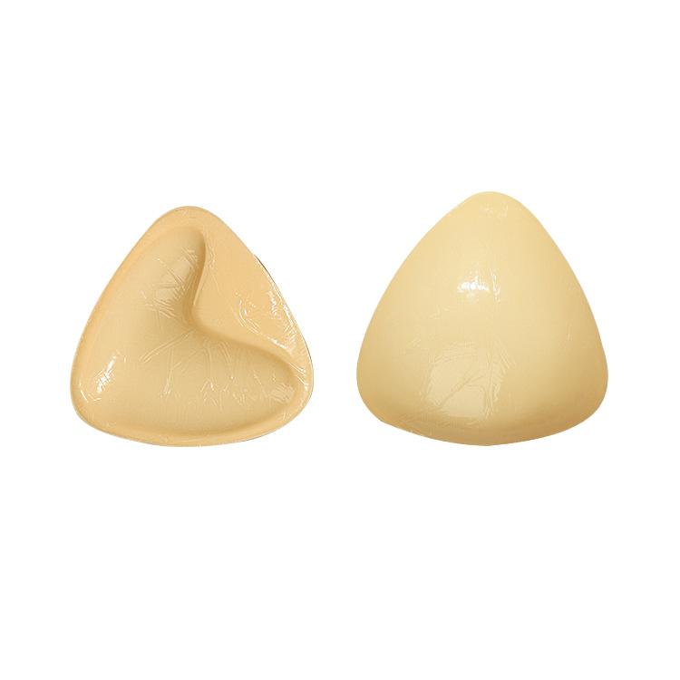Double-Sided Silicone Thickened Inserts Gather Triangle Breast Pads, Size: L/C(White Skin Color With Orange Box) - free shipping - PMC TechLife - Order now!