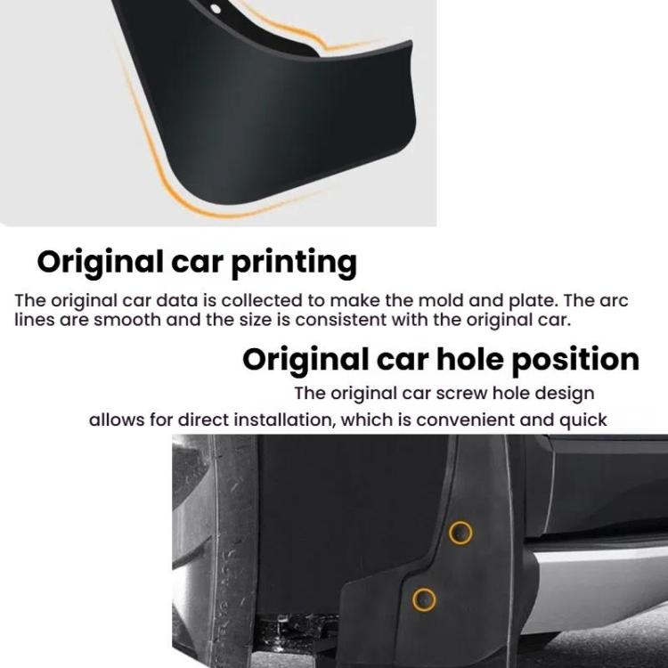 For 2022 Toyota BZ4X Car Tire Soft Rubber Mudguard(Black) - Wheels Tires & Parts by PMc TechLife | Online Shopping South Africa | PMc TechLife | Buy Now Pay Later Mobicred