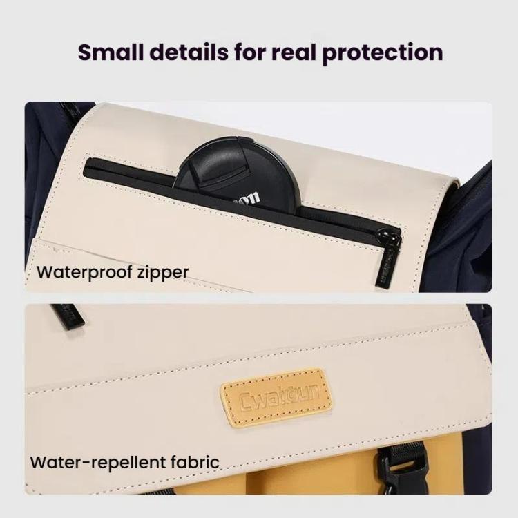 Cwatcun D191 Medium Shoulder Camera Bag Waterproof Crossbody Microsingle DSLR Camera Messenger Bag - free shipping - PMC TechLife - Order now!