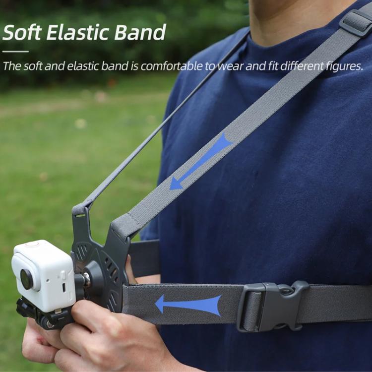 Sunnylife XD742 360 Degree Universal Sports Camera Chest Strap Mount(Gray) - free shipping - PMC TechLife - Order now!