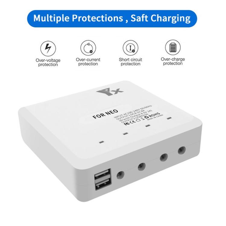 For DJI Neo Drone YX 4-port Battery Charger Charging Hub AU Plug - free shipping - PMC TechLife - Order now!