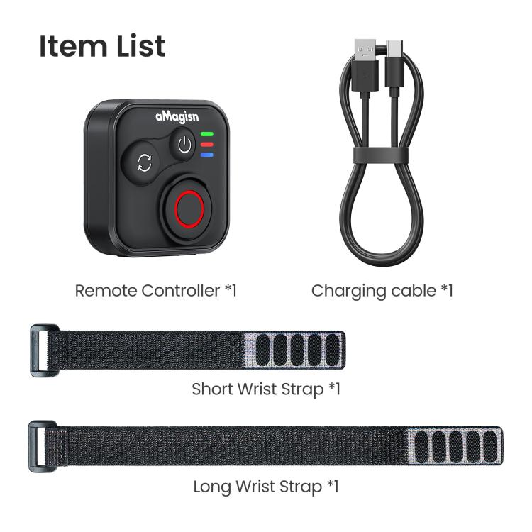 aMagisn Wireless Bluetooth Remote Control for Insta360, GoPro Hero Cameras & Smartphones - 50m Long Range - free shipping - PMC TechLife - Order now!