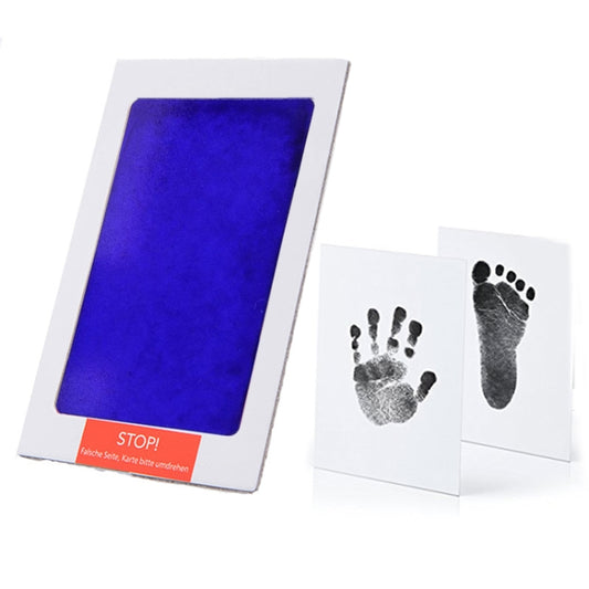 Non-Toxic Baby Handprint Footprint Imprint Souvenirs Infant Clay Toy Gifts(Blue) - Baby Souvenirs by PMC Jewellery | Online Shopping South Africa | PMC Jewellery