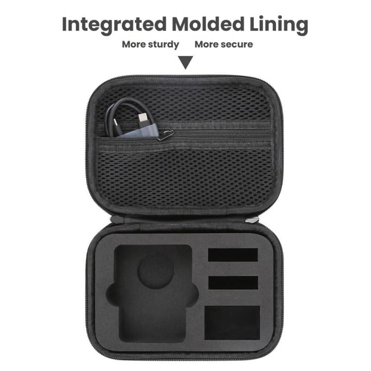 For DJI Osmo 360 Standard Combo PU Leather Carrying Case Portable Waterproof Protective Storage Bag(Gray) - free shipping - PMC TechLife - Order now!