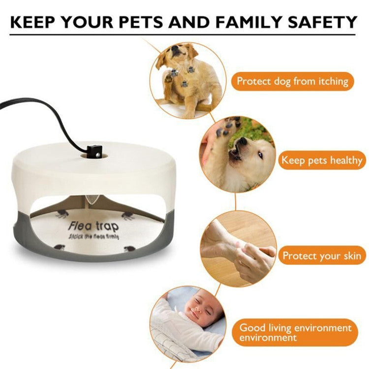 Flea Trap Pet Home Flea Lamp, Plug Type:EU Plug - Traps by PMC TechLife | Online Shopping South Africa | PMC TechLife | Buy Now Pay Later Mobicred